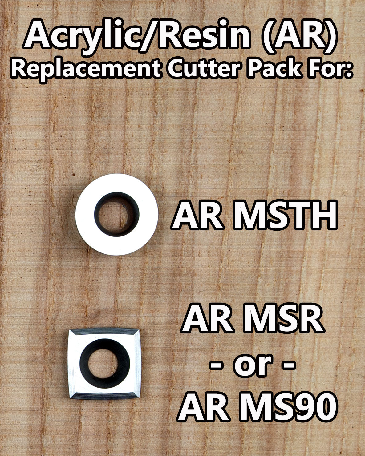 Acrylic/Resin Cutter Pack for Mid Size 2 Tool Set - AR MSTH & AR MSR