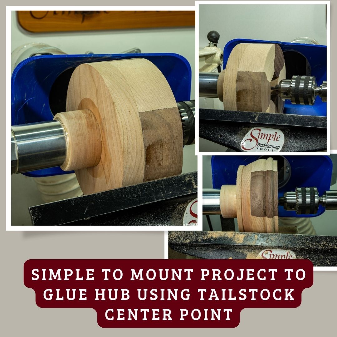 Segmented Bowl Blank for Woodturning, 6.5" x 3"