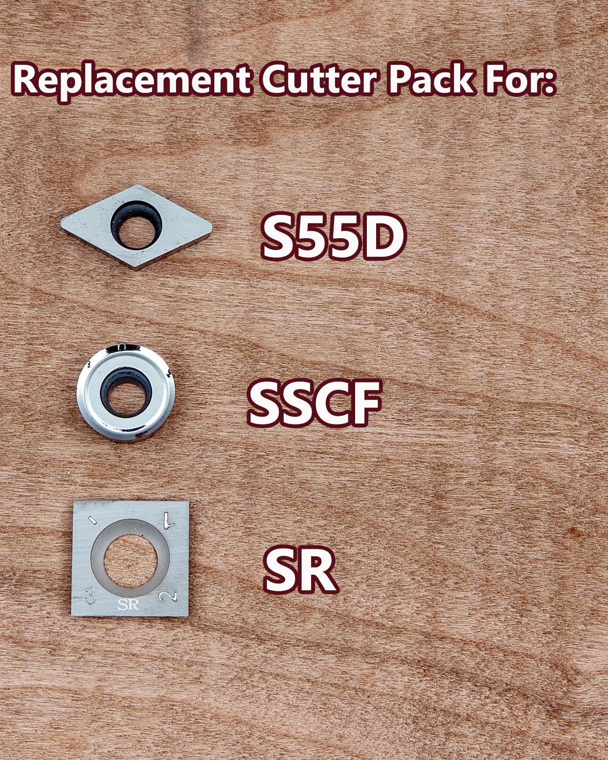 Cutter Pack for FULL SIZE 3 Tool Set - SSCF, SR, S55D