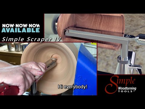 Simple Scraper IV - 12" scraper for shaping hollow form walls & flat bottoms, creating flat bottomed bowls and boxes-4