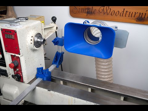 Simple Dust Collection System for Split-Bed Wood Lathe – Compatible with 2.5" Wet/Dry Vacuum Tubing-5