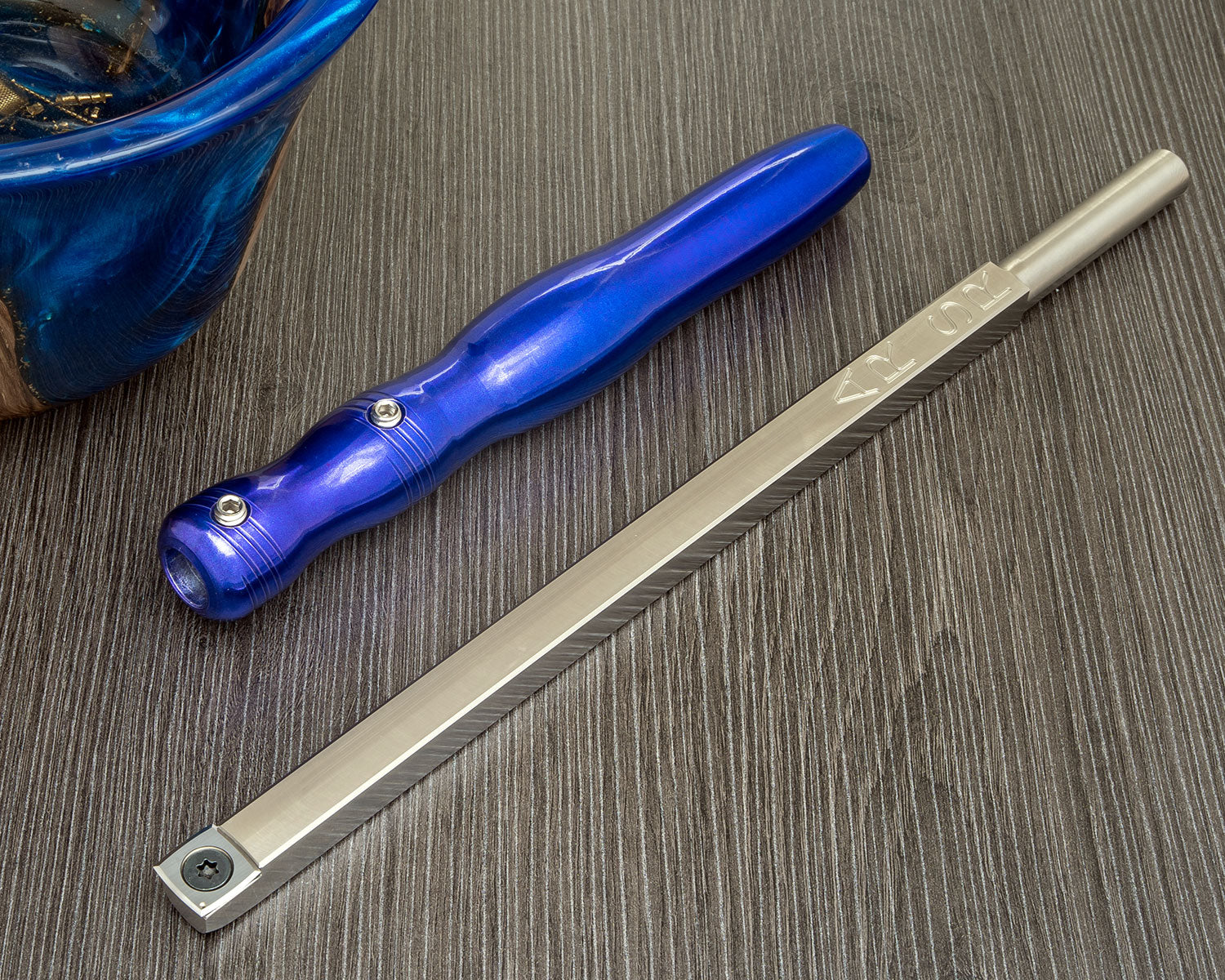 Buy 8-long-blue-aluminum-handle Acrylic Resin Simple Roughing Tool with Carbide Cutter Unhandled (12&quot; Long AR SR)