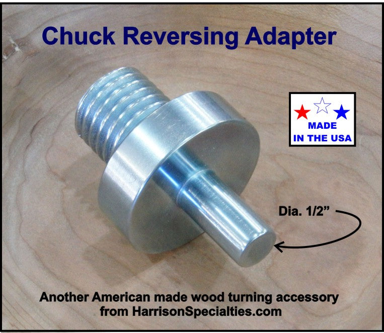 Chuck Reversing Adapter for wood turning lathe