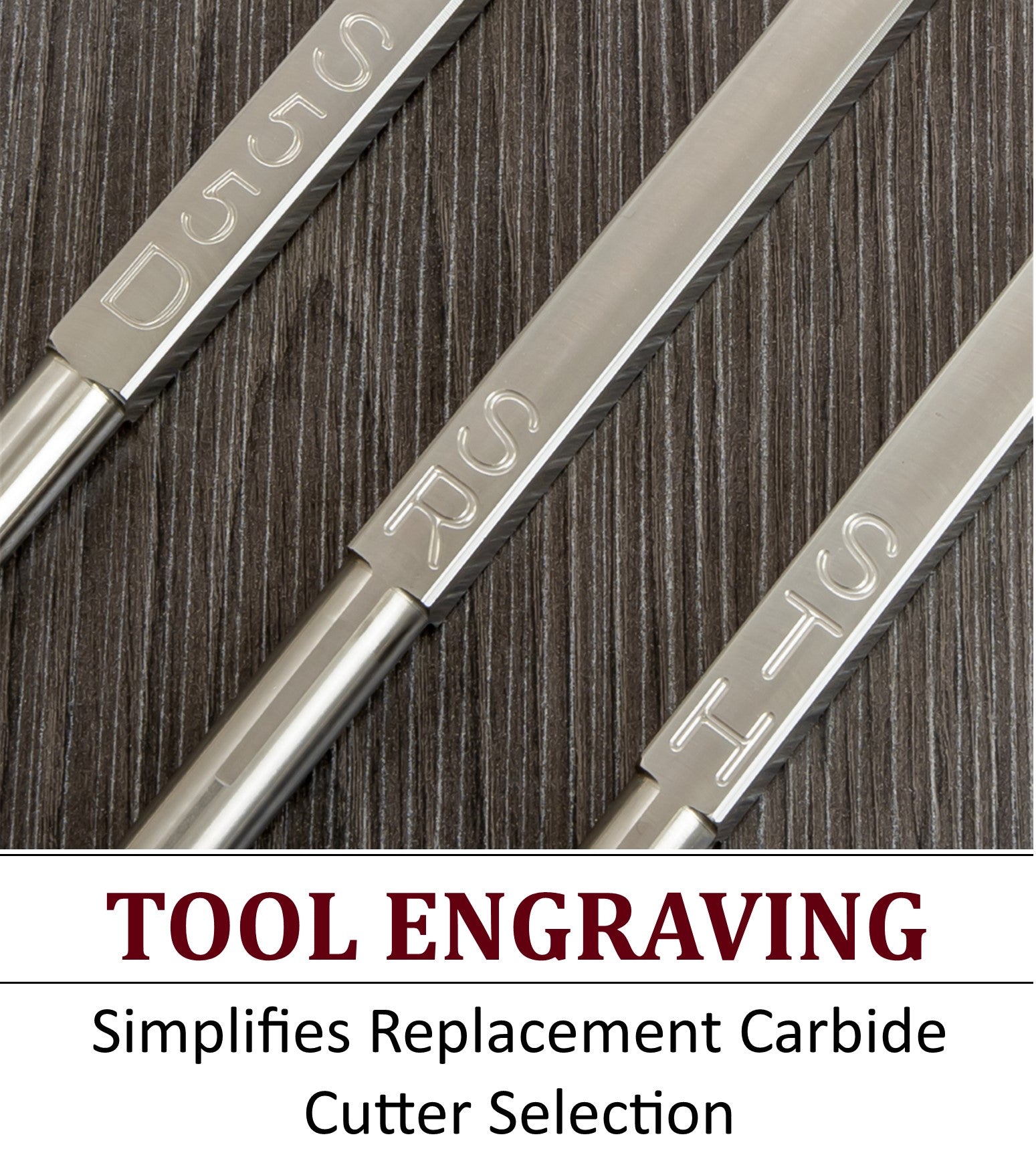 3 Carbide Tools - Rougher, Hollower and Detailer each with a Foam Grip Handle - 26.5" Overall