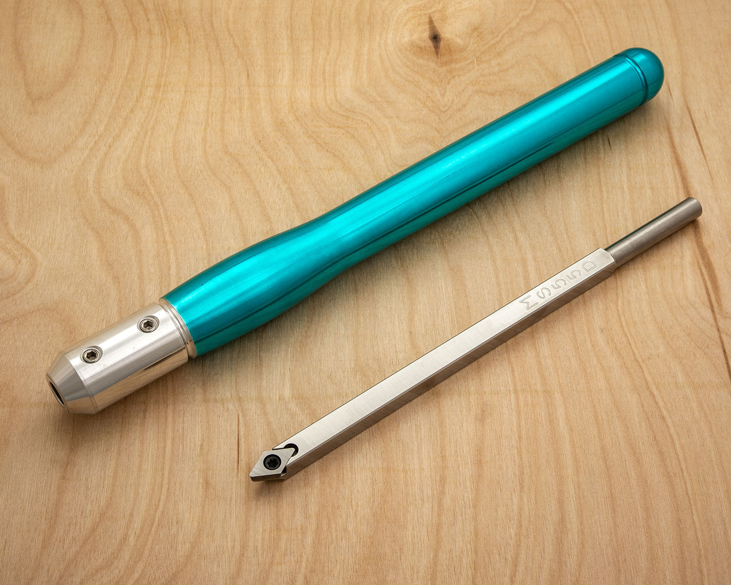 Buy vivid-teal-handle Mid Size Simple 55° Detailer Carbide Diamond Woodturning Lathe 9&quot; Tool